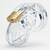 The CB Mr Stubb Clear - Customizable Polycarbonate Chastity Device Male Chastity